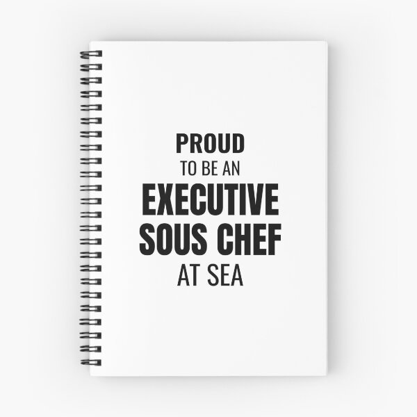 Item preview, Proud to be an Executive Sous Chef at Sea (Black) designed and sold by ShipCrewNation.