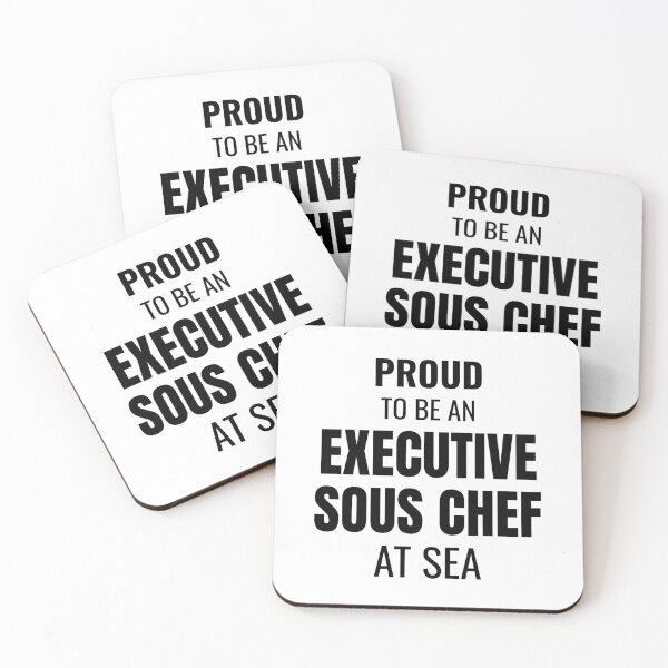 Item preview, Proud to be an Executive Sous Chef at Sea (Black) designed and sold by ShipCrewNation.