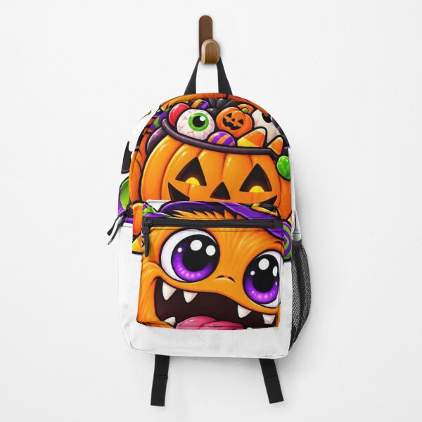 Item preview, Cute Halloween Monster Pumpkin Candy Sticker designed and sold by Genzfirevibes.