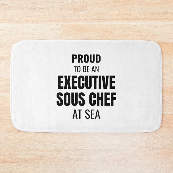 Item preview, Proud to be an Executive Sous Chef at Sea (Black) designed and sold by ShipCrewNation.
