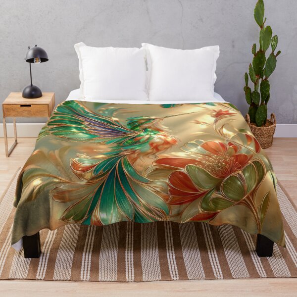 Item preview, Golden Hummingbird Floral Art designed and sold by MargaretWiktor.