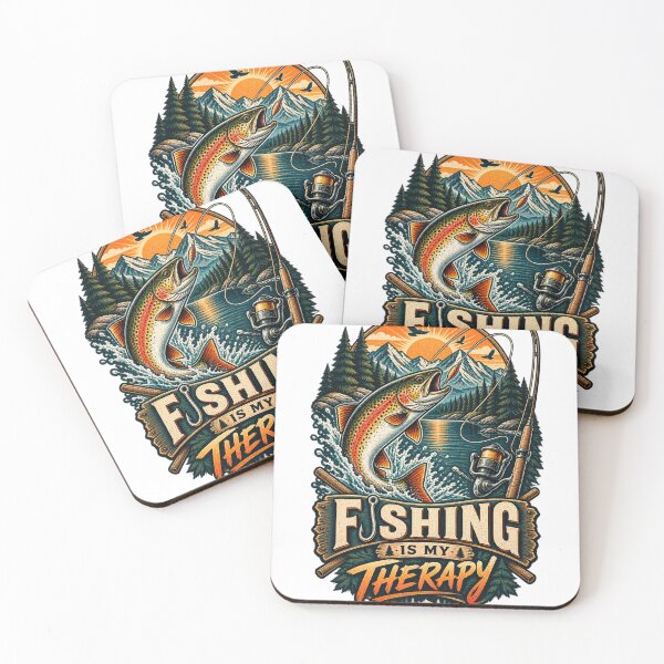 Item preview, Fishing Is My Therapy Vintage designed and sold by CodePaws Creations.