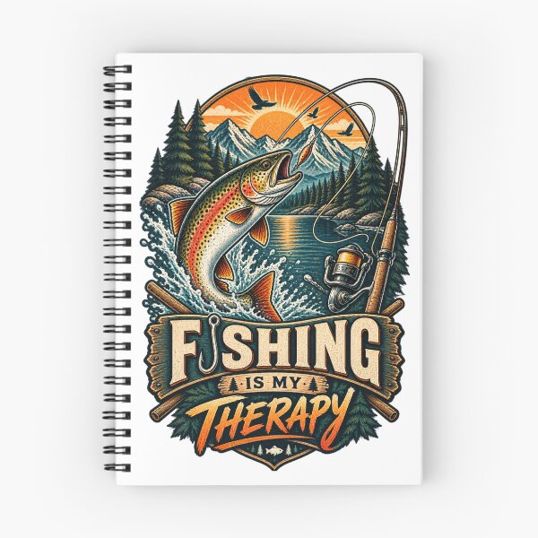 Item preview, Fishing Is My Therapy Vintage designed and sold by CodePaws Creations.