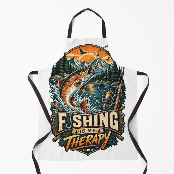 Item preview, Fishing Is My Therapy Vintage designed and sold by CodePaws Creations.