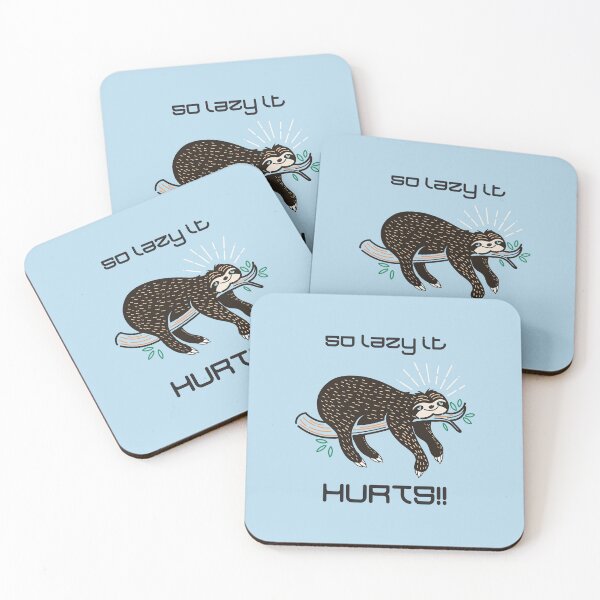 Item preview, So Lazy It Hurts!! (on Lt. Blue) designed and sold by PawsitiveMum3.