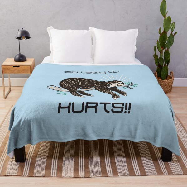 Item preview, So Lazy It Hurts!! (on Lt. Blue) designed and sold by PawsitiveMum3.