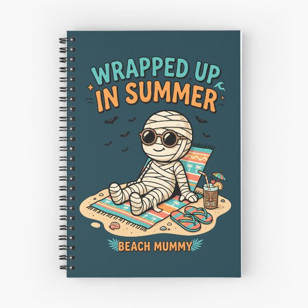 Item preview, "Wrapped Up in Summer" Beach Mummy Halloween Coastal Design designed and sold by Sea Gem.