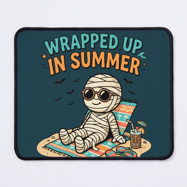 Item preview, "Wrapped Up in Summer" Beach Mummy Halloween Coastal Design designed and sold by Sea Gem.