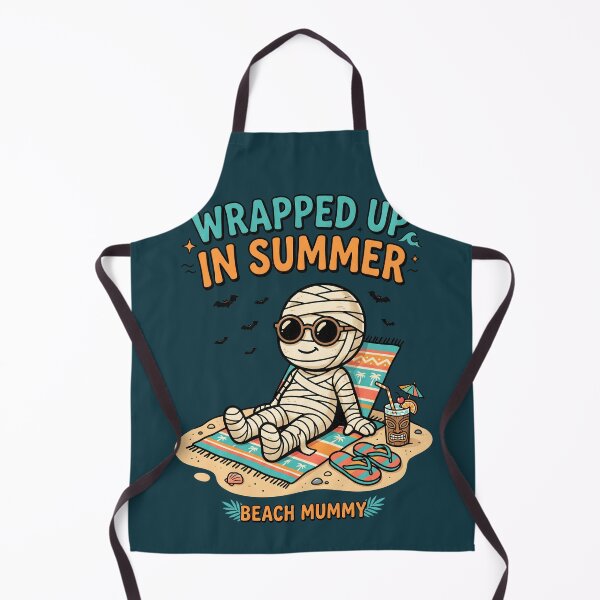 Item preview, "Wrapped Up in Summer" Beach Mummy Halloween Coastal Design designed and sold by Sea Gem.