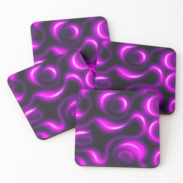 Item preview, Purple neon pattern dark mode designed and sold by nickardi.
