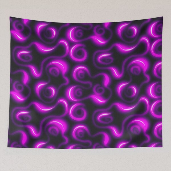 Item preview, Purple neon pattern dark mode designed and sold by nickardi.