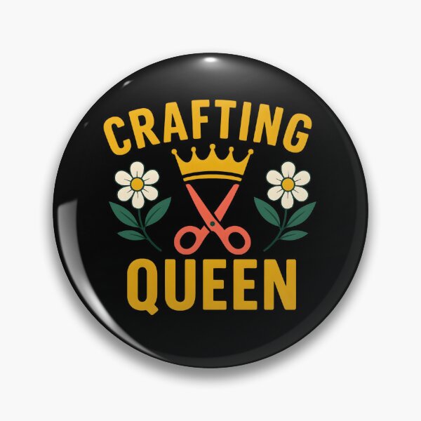Item preview, Crafting Queen Scissors And Crown Floral designed and sold by Photo-Sphere101.