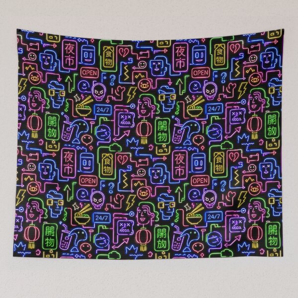 Item preview, Night Market Neon designed and sold by Thai Vibe Studio.