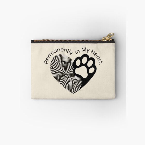 Item preview, Permanently In My Heart – Paw Print Cat Memorial designed and sold by Safe Haven Pets.