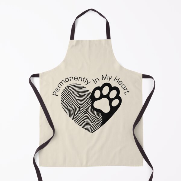 Item preview, Permanently In My Heart – Paw Print Cat Memorial designed and sold by Safe Haven Pets.