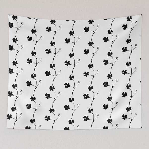 Item preview, Three Leaf Clover Botanical Silhouette – Original Cyanotype Plant Art designed and sold by The Snarky Ph.D.: A Study in Botanicals .