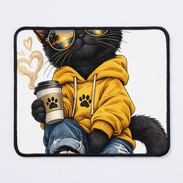 Item preview, Stylish Black Cat Streetwear designed and sold by AhmedAwny7.