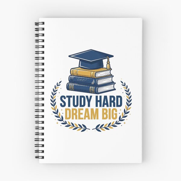 Item preview, Study Hard Dream Big | Student Motivation Quote T-Shirt designed and sold by Softlife by Harvir.