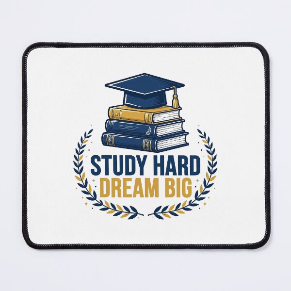 Item preview, Study Hard Dream Big | Student Motivation Quote T-Shirt designed and sold by Softlife by Harvir.