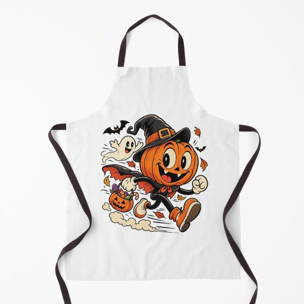Item preview, Running Pumpkin Halloween Vintage Cartoon designed and sold by afr-saad.