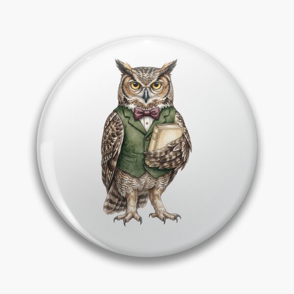 Item preview, Wise Owl Professor with Book designed and sold by Roy & Tiffany.
