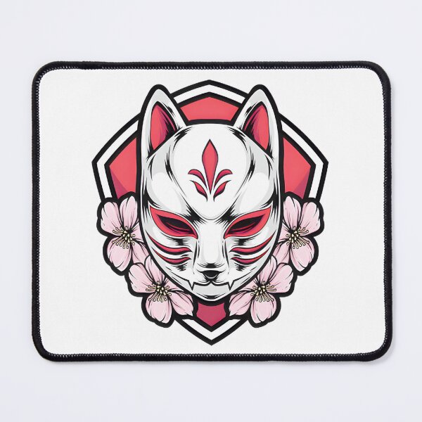 Item preview, Kitsune Mask With Sakura PERFECT GIFT FOR YOU AND FRIENDS designed and sold by Geraldo Gonzalez.