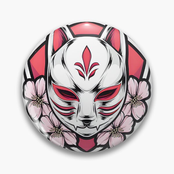 Item preview, Kitsune Mask With Sakura PERFECT GIFT FOR YOU AND FRIENDS designed and sold by Geraldo Gonzalez.