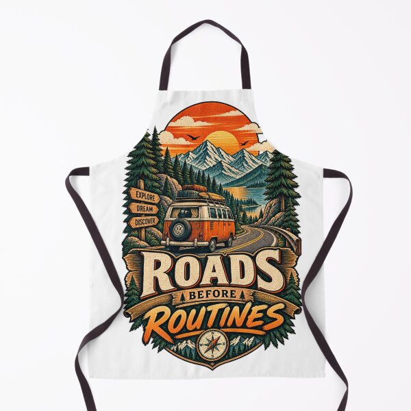 Item preview, Roads Before Routines Vintage Van designed and sold by CodePaws Creations.
