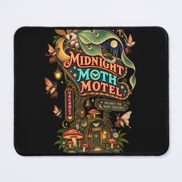 Item preview, Midnight Moth Motel – Luna Moth Celestial Cottagecore Night Art designed and sold by Emoji Emblems.