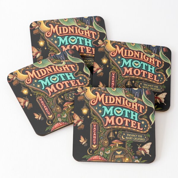 Item preview, Midnight Moth Motel – Luna Moth Celestial Cottagecore Night Art designed and sold by Emoji Emblems.