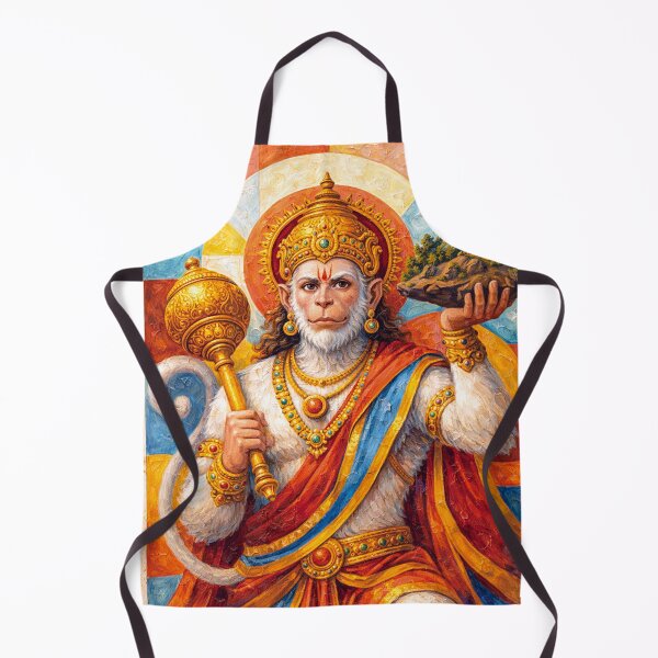 Item preview, Lord Hanuman Painting - Hindu deity of Sacred Strength. designed and sold by GalleryKauffeld.