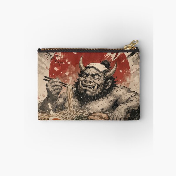 Item preview, Oni Demon Ogre Bath Ramen Sumie Japanese Vintage designed and sold by TomFrontierArt.