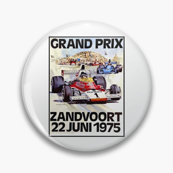 Item preview, Zandvoort Grand Prix  Vintage 1975 Auto Racing Print designed and sold by Royal-teiner.