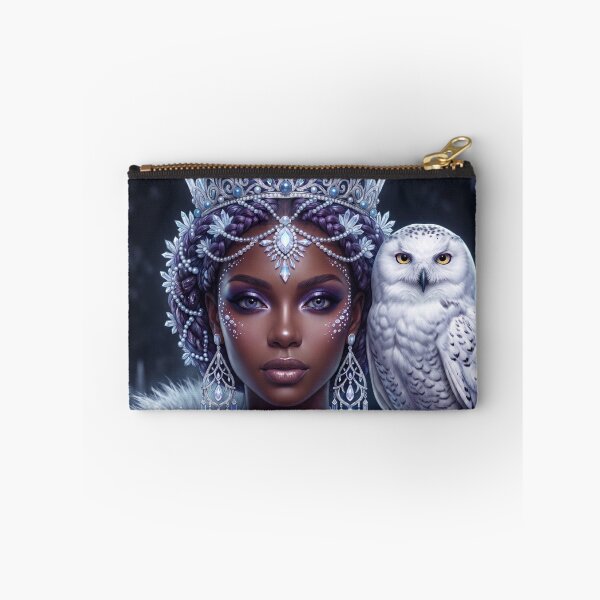 Item preview, Snow Queen with Snowy Owl Fantasy Portrait | Ice Crown Princess | Winter Fantasy Artwork designed and sold by GarnerSupplyCo.