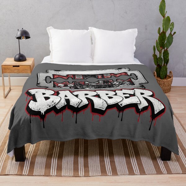 Item preview, Razor Blade Barbershop Checkered Graffiti Streetwear Art designed and sold by Barber MD Culture.