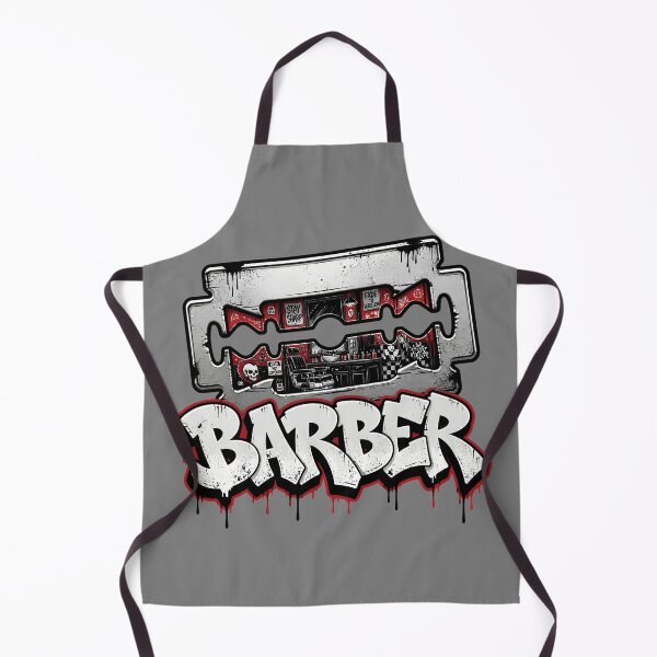 Item preview, Razor Blade Barbershop Checkered Graffiti Streetwear Art designed and sold by Barber MD Culture.