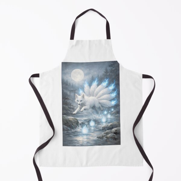 Item preview, Starlight Tail Fire – Japanese Kitsune Fox Art, Neon Mystic Fox Design LIMITED EDITION designed and sold by Geraldo Gonzalez.