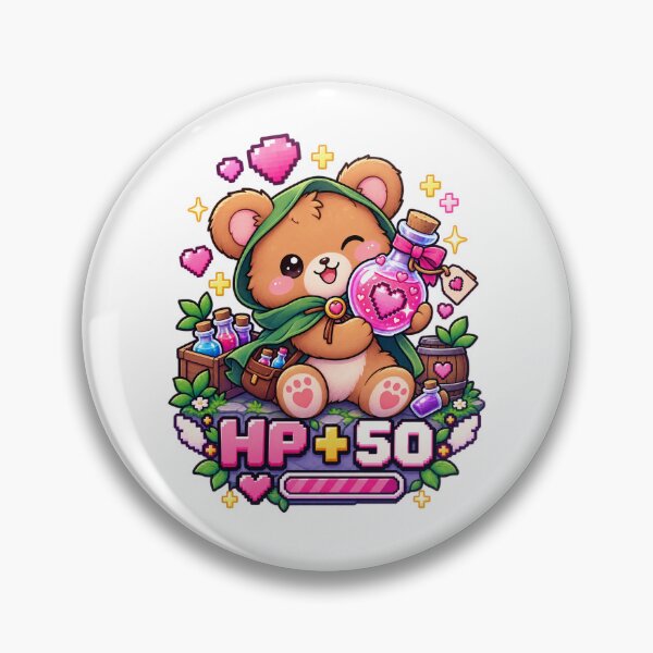 Item preview, Pixel Potion Bear – Cute RPG Fantasy Gamer designed and sold by JPCuteDesign.