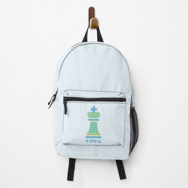 Item preview, Colorful King Chess Piece Blue, Yellow and Mint Green designed and sold by Pinkdeer Designs.