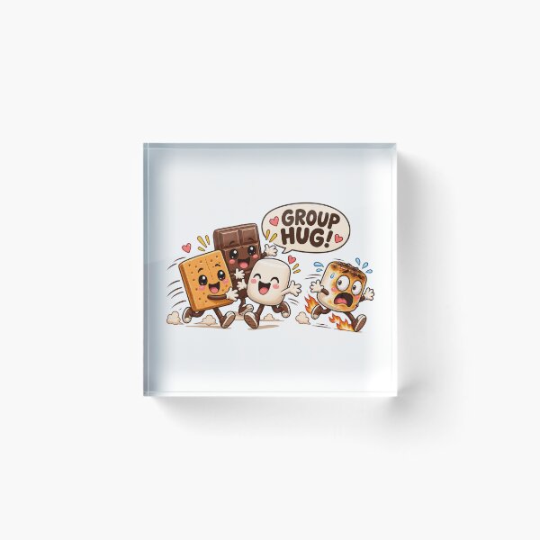 Item preview, Group Hug Smores Funny Kawaii Camping Cute Marshmallow designed and sold by ZIGLWORKS.