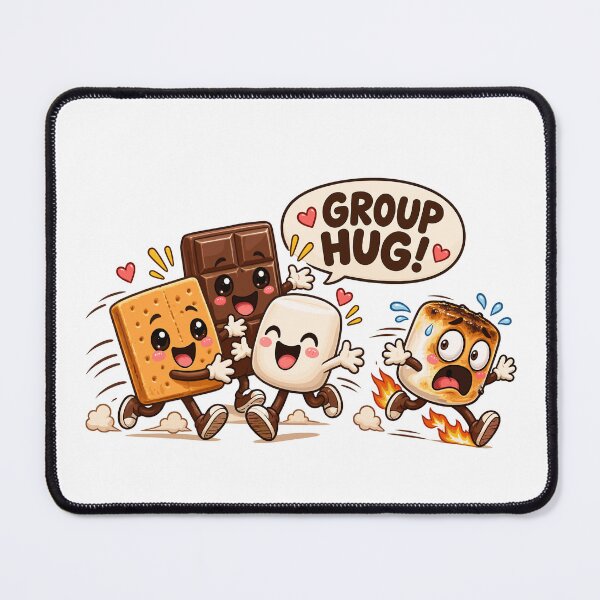 Item preview, Group Hug Smores Funny Kawaii Camping Cute Marshmallow designed and sold by ZIGLWORKS.