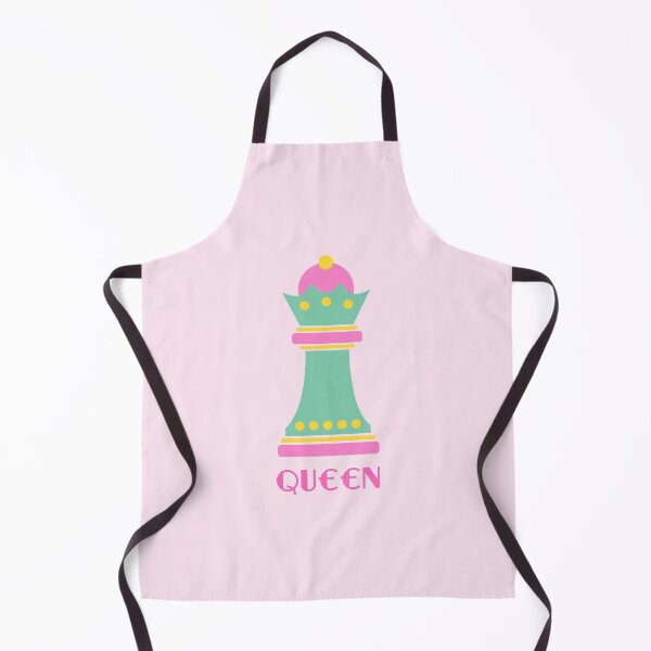 Item preview, Colorful Queen Chess Piece Pink, Yellow and Mint Green designed and sold by Pinkdeer Designs.