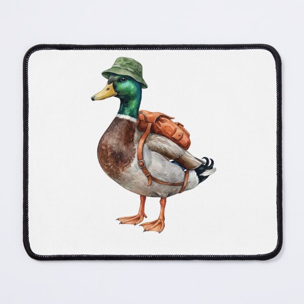 Item preview, Mallard Duck Student with Hat and Backpack designed and sold by Roy & Tiffany.