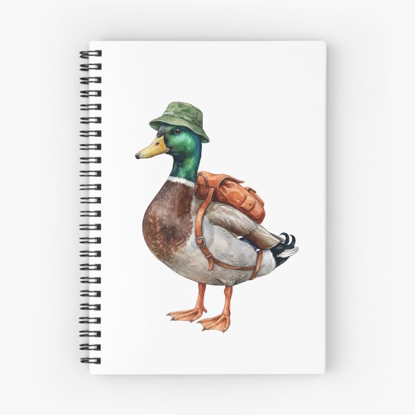 Item preview, Mallard Duck Student with Hat and Backpack designed and sold by Roy & Tiffany.
