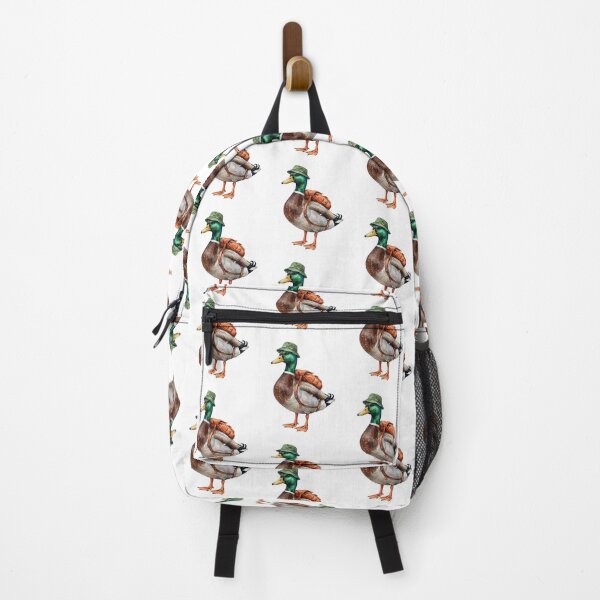 Item preview, Mallard Duck Student with Hat and Backpack designed and sold by Roy & Tiffany.