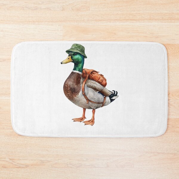 Item preview, Mallard Duck Student with Hat and Backpack designed and sold by Roy & Tiffany.