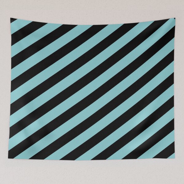 Item preview, Bohemian Blue stripes Black Background designed and sold by GemsAnatomy.