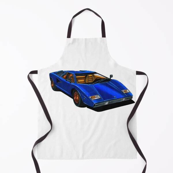 Item preview, Exclusive drawing legendary italian super car blue Countach LP400 5.2L V12 engine designed and sold by Cars23.