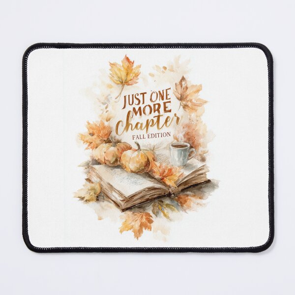 Item preview, Just One More Chapter – Fall Reading Watercolor designed and sold by Helenaphotoart.