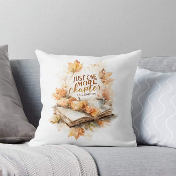 Item preview, Just One More Chapter – Fall Reading Watercolor designed and sold by Helenaphotoart.